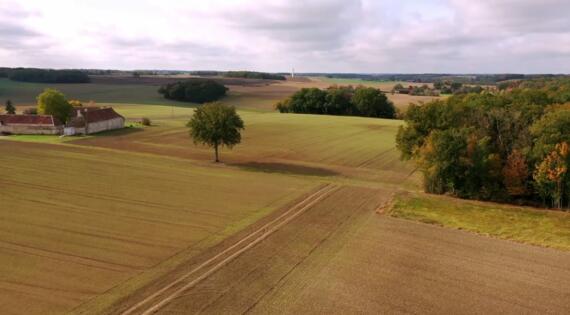 Vue en drone Centre-Val de Loire